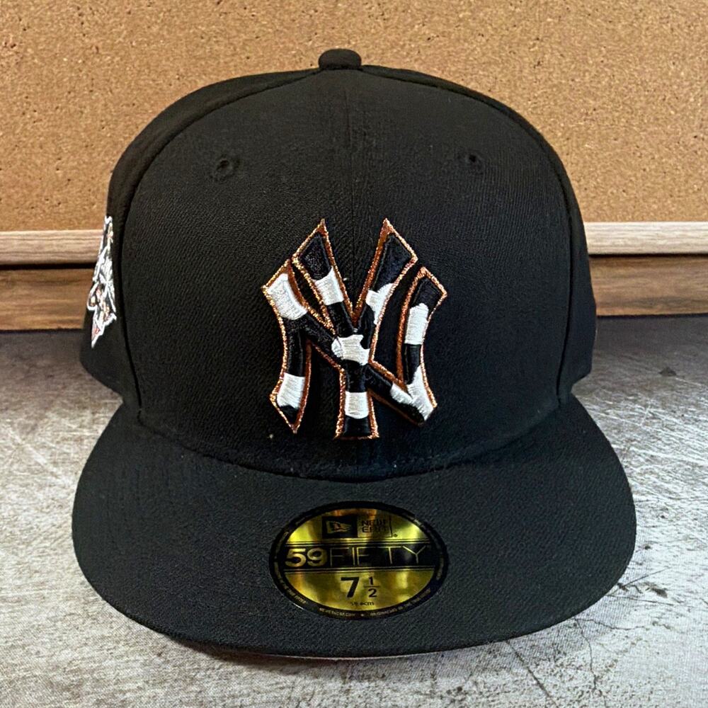 Exclusive New Era 59FIFTY New York Yankees Cow Hide black Cap Size 7 1/2